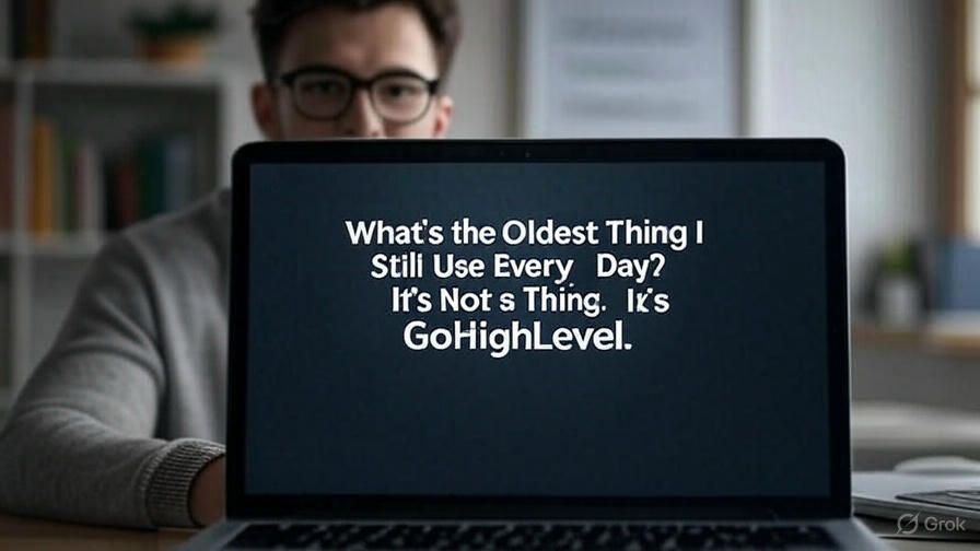 What’s the Oldest Thing I Still Use Every Day? It’s Not a Thing. It’s GoHighLevel.